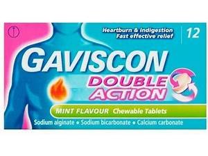 Gaviscon Double Action Chewable Mint-12 Tablets