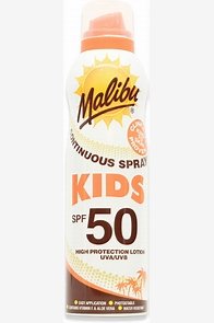 Malibu Sun Care SPF 50 Kids Lotion Spray- 175ml